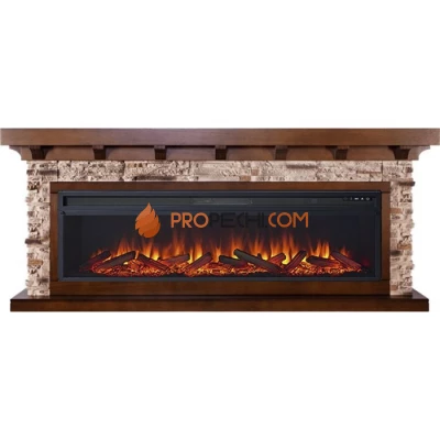 Каминокомплект Royal Flame Chalet 60 - Темный дуб с очагом Vision 60 LOG LED