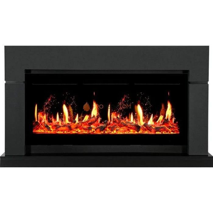 Каминокомплект Royal Flame Lindos Graphite Grey (Ширина 1470мм) с Электрическим очагом Royal Flame 5D V-ART 40