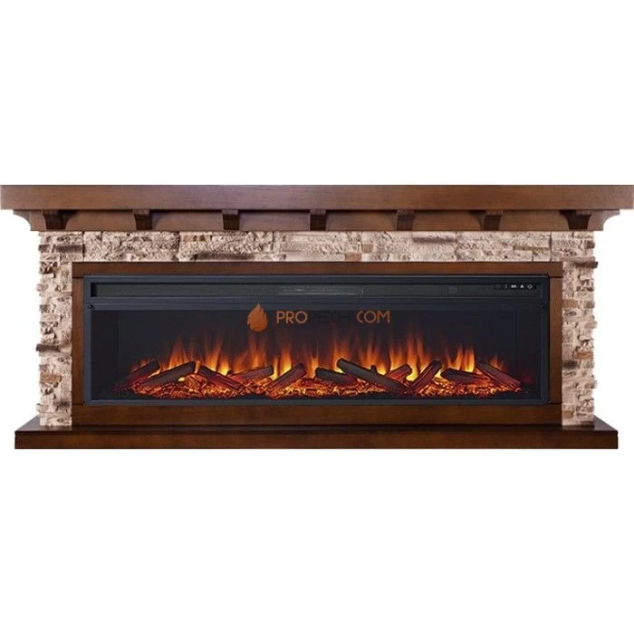 Каминокомплект Royal Flame Chalet 60 - Темный дуб с очагом Vision 60 LOG LED