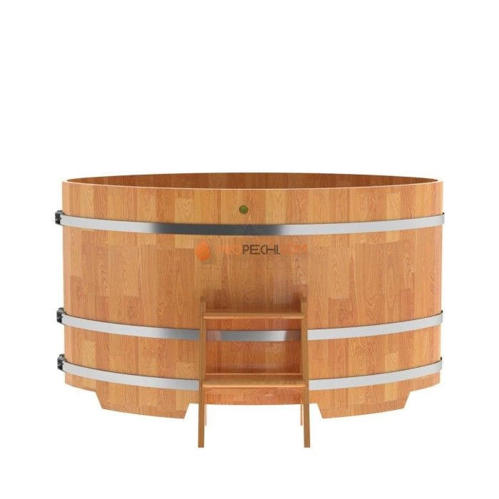 Купель BentWood овальная из сращенных ламелей натуральной лиственницы 1,08х1,75