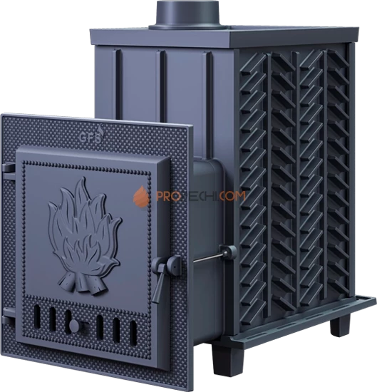 Чугунная банная печь Гефест ЗК 45