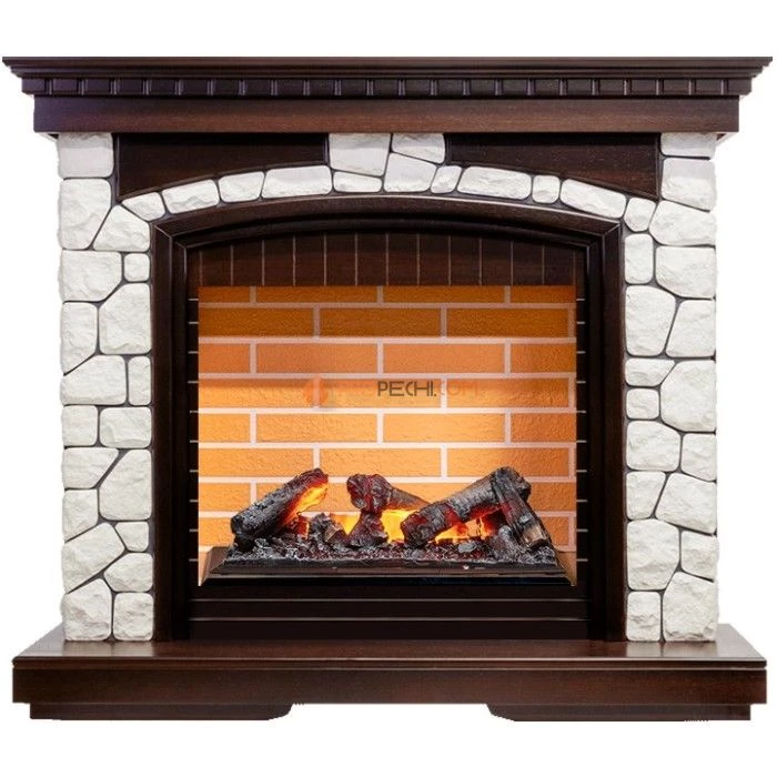 Каминокомплект Dimplex Glasgow - Темный дуб/Белый (Высота 1080 мм) с очагом Cassette 600 NH