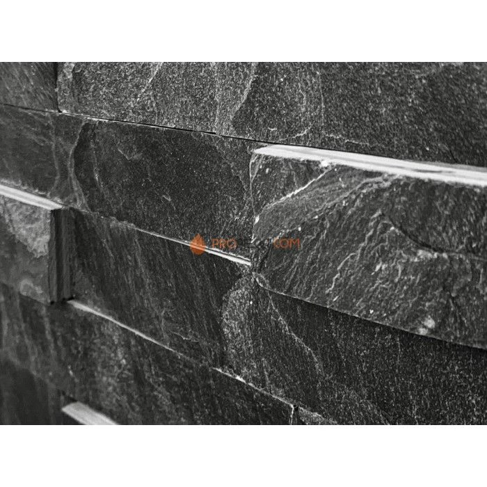 Панель Классик Сланец Черный (600х150мм) упак. (7шт/0,63м2)