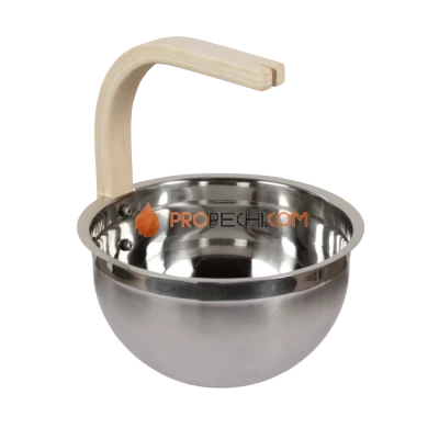 Ведро SAWO стальное 5л., ручка изогнутая осина, 373-MA