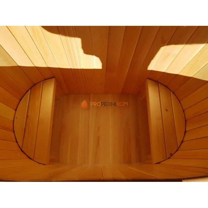 Купель овальная НКЗ из кедра, 120x78x140 см / 40 мм