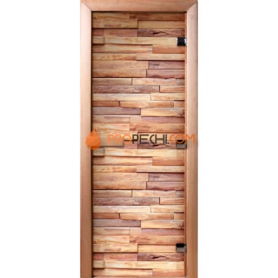 Дверь для бани DoorWood Фотопечать А053, 1900x600 мм