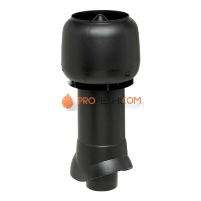 Вентиляционный выход изолированный с колпаком 110/160/500 черный