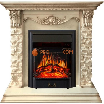Каминокомплект Royal Flame Adriana - Cлоновая кость с очагом Majestic FX Black