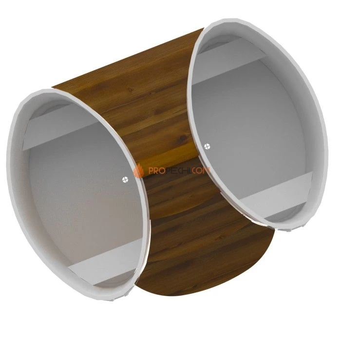 Подиум BentWood на 2 купели 0,8х1,42 Рустик мореный