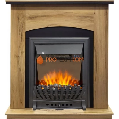 Каминокомплект Royal Flame Barcelona (разборный) - Дуб галифакс с очагом Aspen Black