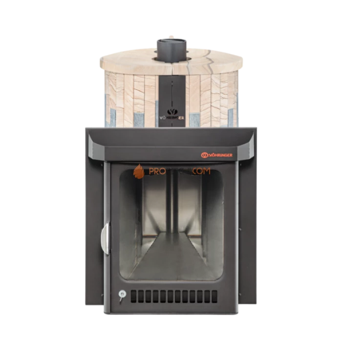 Дровяная печь для бани Ферингер Малютка До 18 м³ - Талькохлорит + Окаменевшее дерево