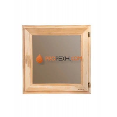 Окно Woodson 50x50, стекло бронза, ольха