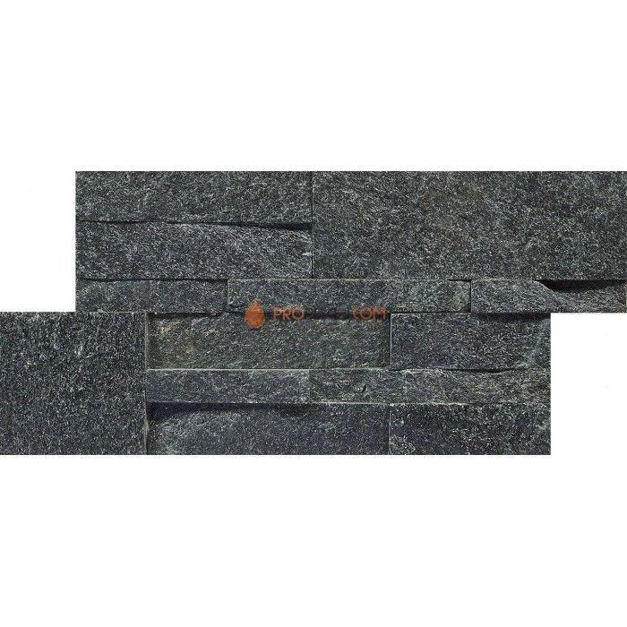 Панель Модерн Кварцит Чёрный (350х180мм) упак. (6шт/0,378м2)