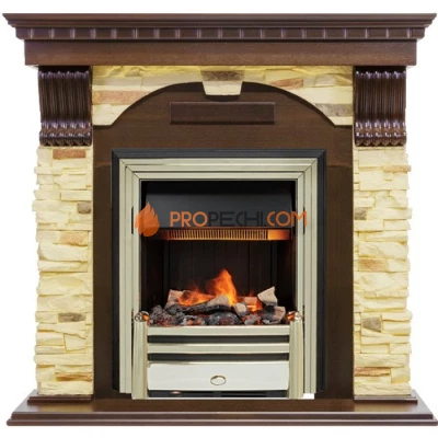 Каминокомплект Dimplex Dublin - Темный дуб / Сланец с очагом Cavendish