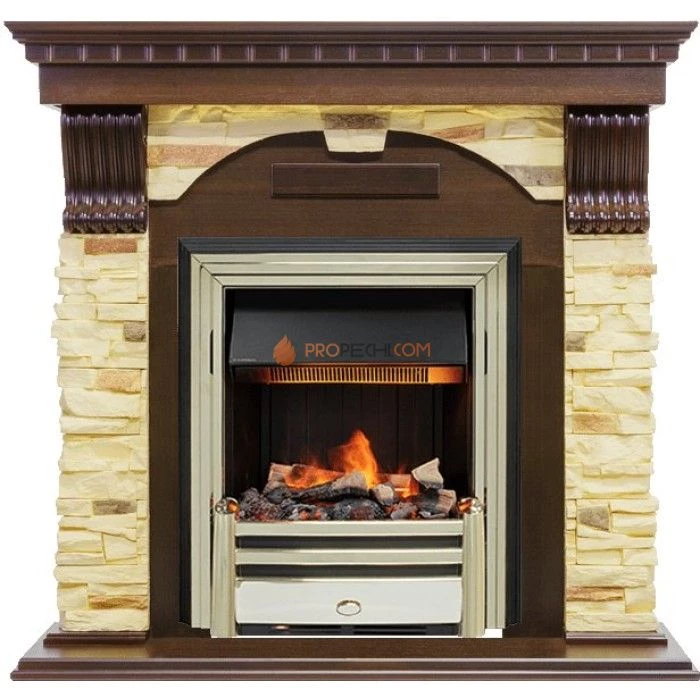 Каминокомплект Dimplex Dublin - Темный дуб / Сланец с очагом Cavendish