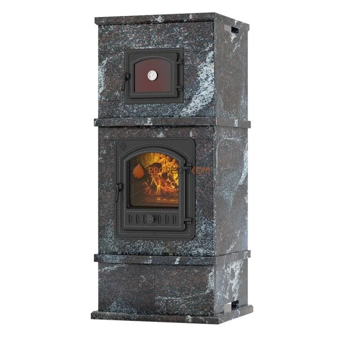 Печь-камин Эверест с духовкой № 2 Амфиболит