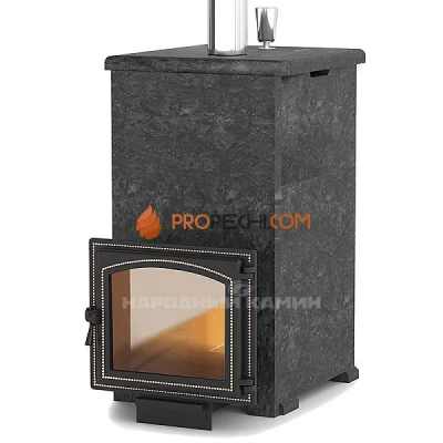 Банная печь Везувий Легенда Русский пар 24 (240) NEXT Пироксенит в облицовке