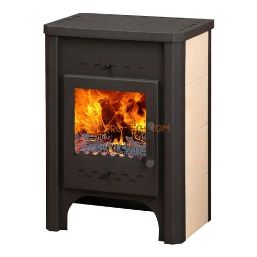 Печь-камин Бавария с плитой и теплообменником