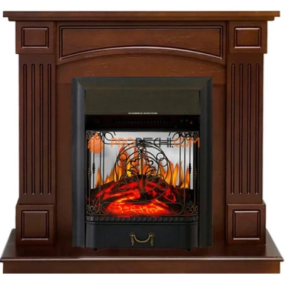 Каминокомплект Royal Flame Boston - Темный дуб (Высота 925см) с очагом Majestic FX M Black