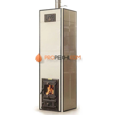 Печь-камин КДМ Нижегородская бежевый керамогранит