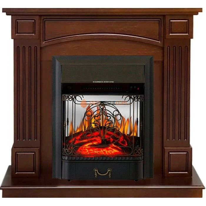 Каминокомплект Royal Flame Boston - Темный дуб (Высота 925см) с очагом Majestic FX M Black