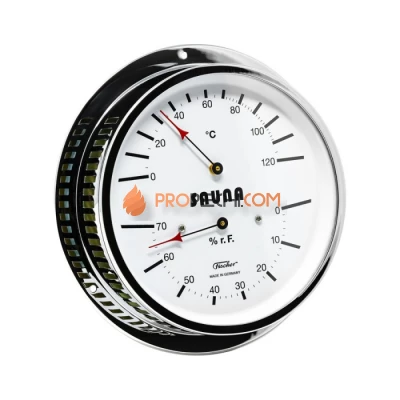 Термометр-гигрометр для сауны Fischer в латунном корпусе 5030-47