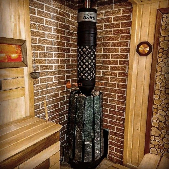 Дровяная банная печь Grill’D Cometa 180 Vega Long Pro