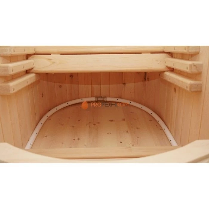 Фитобочка полулежачая НКЗ STANDARD ЛЮКС из кедра, (ШИП-ПАЗ) 115x78x140 см / 40 мм