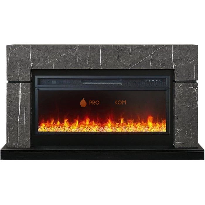 Каминокомплект Royal Flame Lindos 42 SFT - Серый мрамор (Ширина 1470мм) с очагом Vision 42 LED