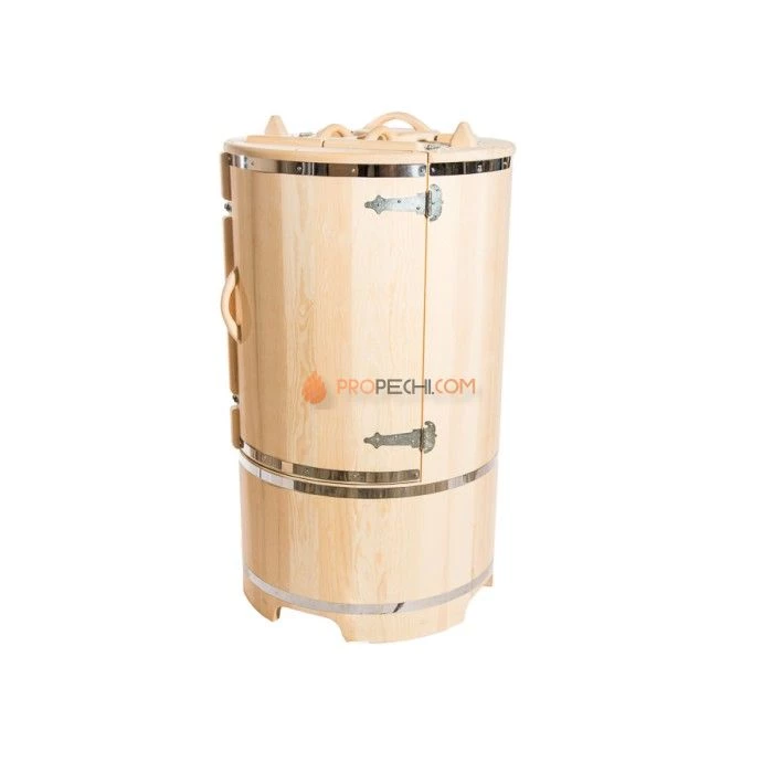 Фитобочка круглая НКЗ PREMIUM из кедра, диаметр 78 см, высота 130 см / 25 мм