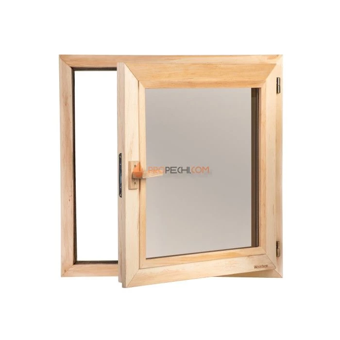 Окно Woodson 60x60, стекло бронза, ольха