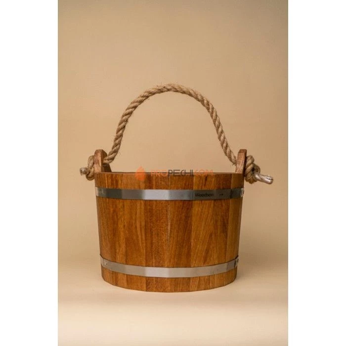 Шайка Woodson с нержавеющей вставкой, 10 л., дуб