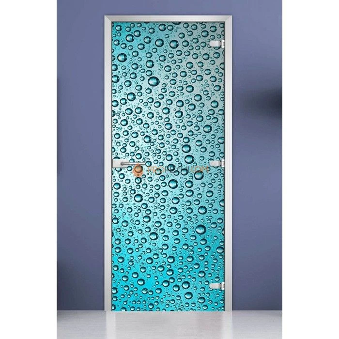 Стеклянная межкомнатная дверь DoorWood с фотопечатью Textures-13, 2000х700 мм