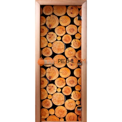 Дверь для бани DoorWood Фотопечать А043, 1800x700 мм