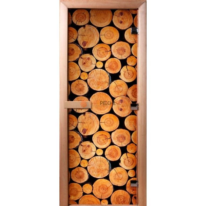 Дверь для бани DoorWood Фотопечать А043, 2100x700 мм