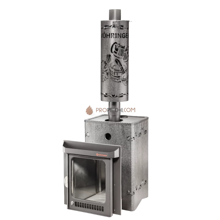 Дровяная печь для бани Ферингер Квадра в кожухе Стандарт до 25 м³