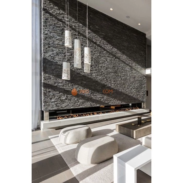 Панель Неоклассик сланец черный (600х150мм) упак. (6шт/0,54м2)