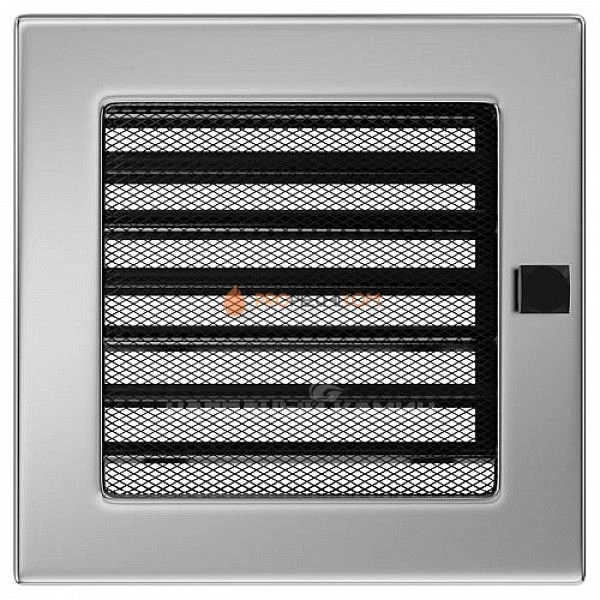 Вентиляционная решетка Kratki 17х17 с жалюзи никель