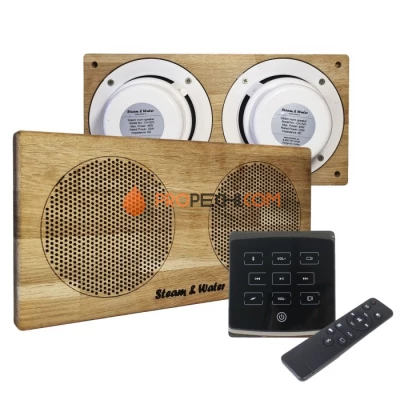 Комплект акустической системы SW 2 Black ECO Wood, двойной Прямоугольник (Встраиваемый)