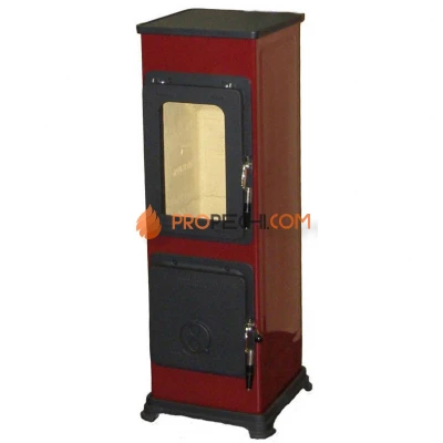 Печь-камин Thorma Bozen, бордовый