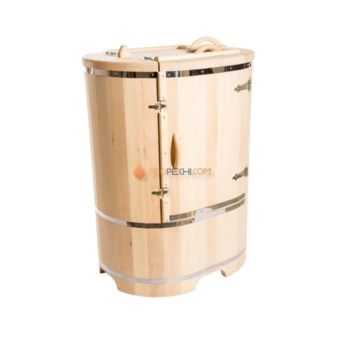 Фитобочка овальная НКЗ PREMIUM из кедра, 130x78x100 см / 40 мм