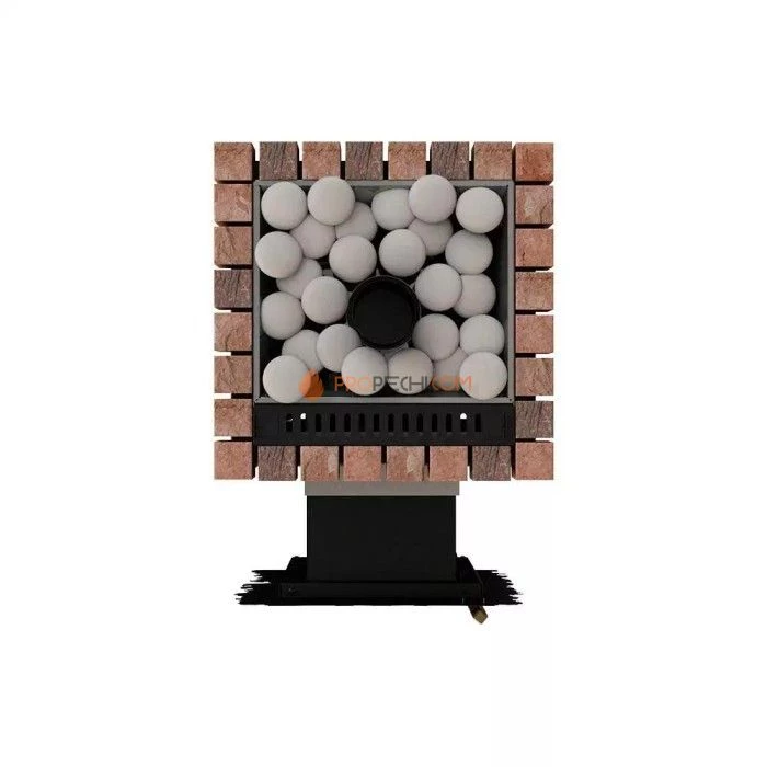 Дровяная банная печь Grill’D Violet Retro Long (Камень 20 кг)