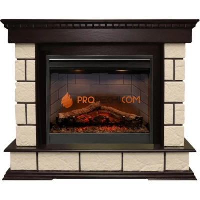 Каминокомплект Dimplex Shateau Темный дуб / Шампань с очагом Symphony 26 inch DF2608-INT