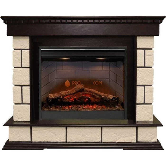 Каминокомплект Dimplex Shateau Темный дуб / Шампань с очагом Symphony 26 inch DF2608-INT