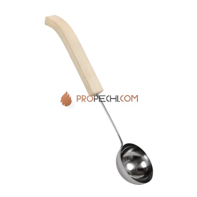 Черпак SAWO 453-MA (из нержавейки с деревянной ручкой, осина, 237мл)