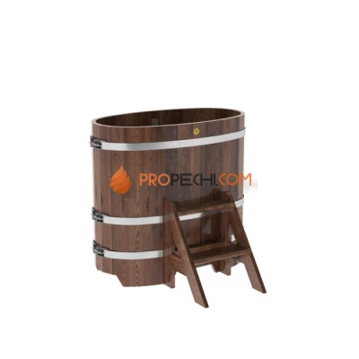 Купель BentWood овальная из мореной лиственницы 0,59х1,06