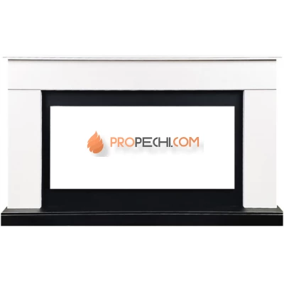 Портал Royal Flame Bergen (Разборный) - Белый с черным (Ширина 1370 мм)