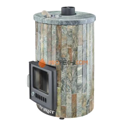 Дровяная печь для бани Ферингер Уют-18 до 18 м³ - Жадеит наборный