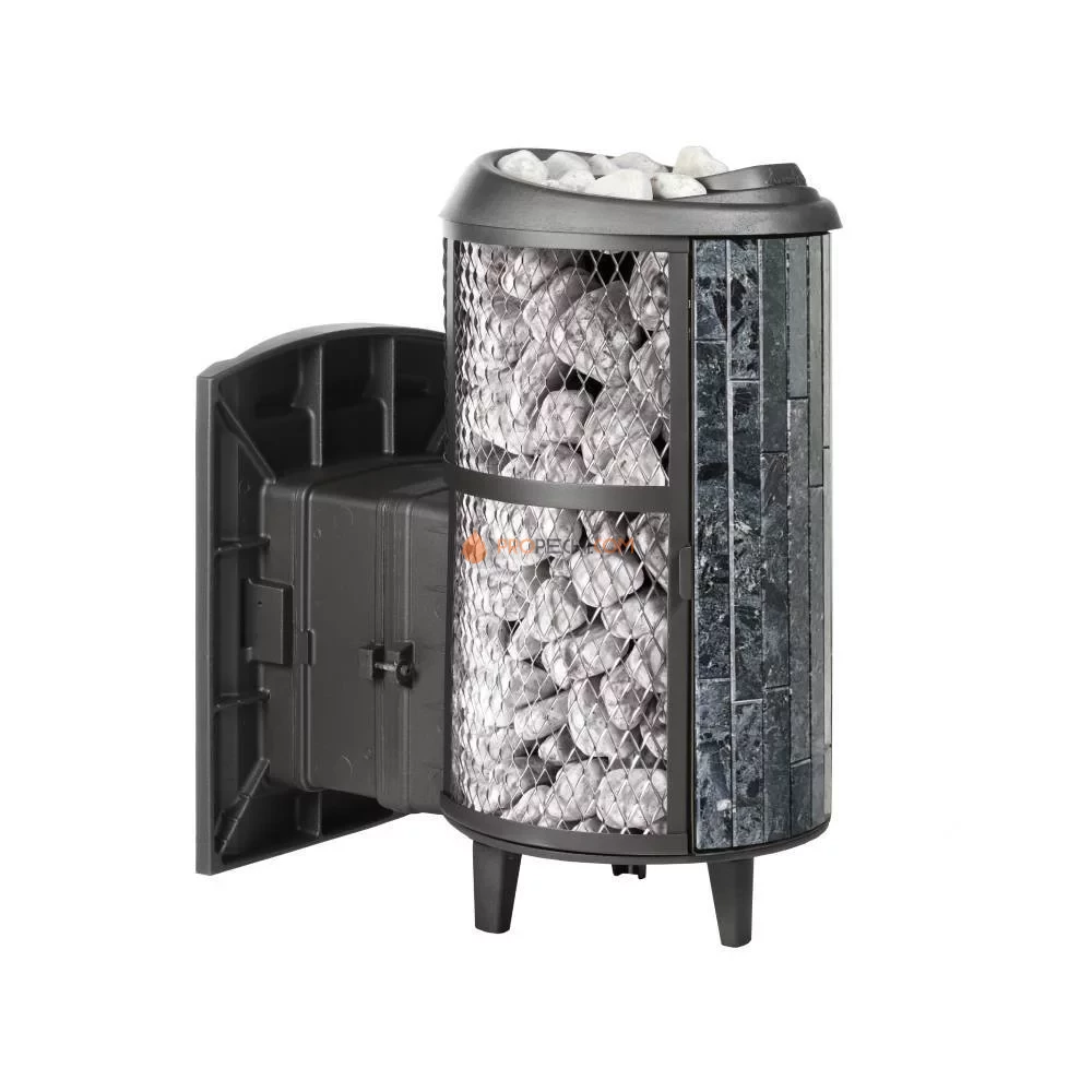 Печь банная «Атмосфера L» комбинированная сетка-ламель «Пироксенит»