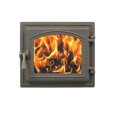 Дверка каминная ВЕЗУВИЙ 260 (Бронза)